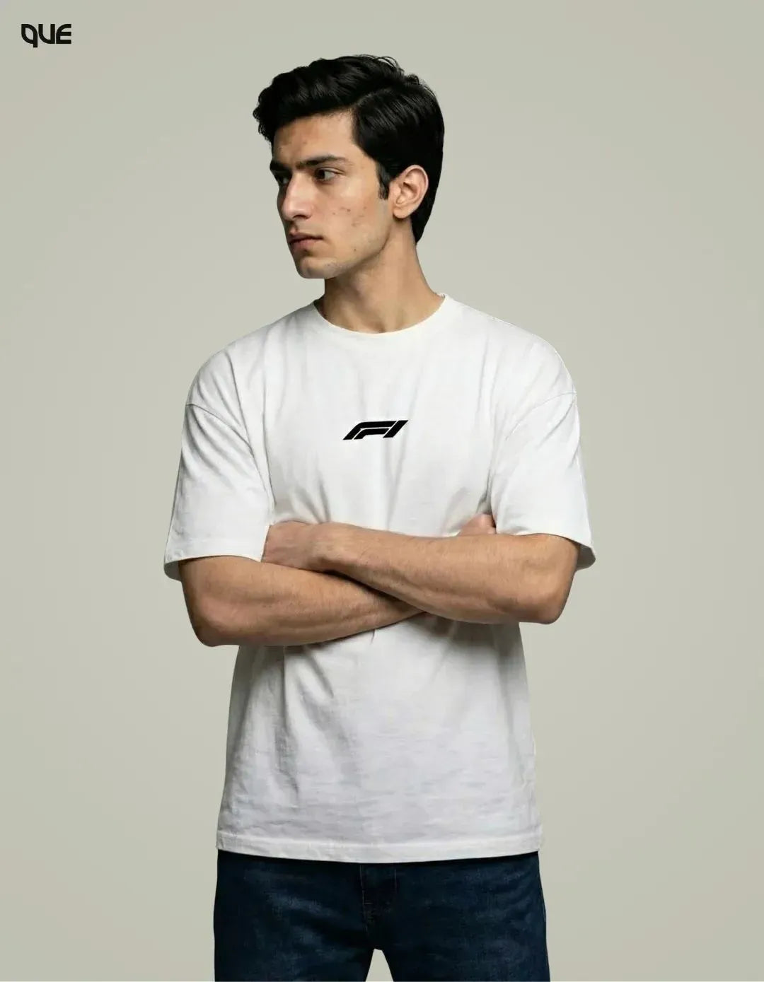 F1 LOGO DOWN SHOULDER T-SHIRT