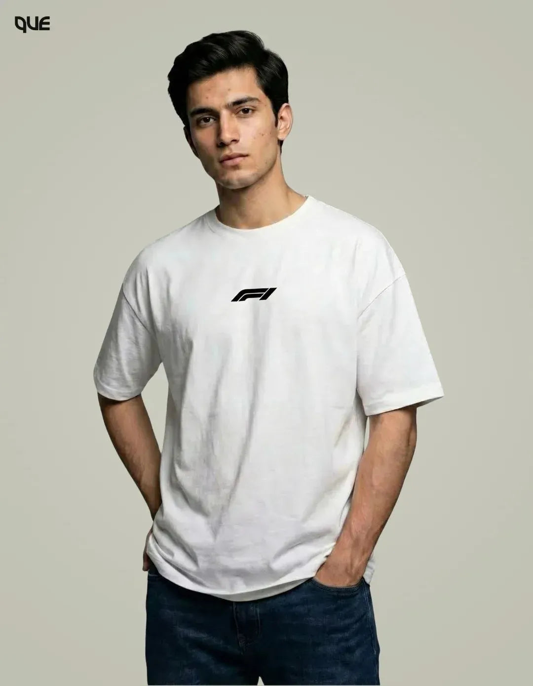 F1 LOGO DOWN SHOULDER T-SHIRT