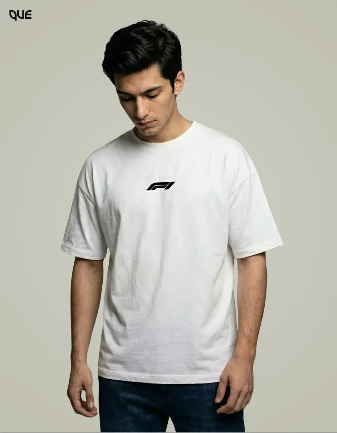 F1 LOGO DOWN SHOULDER T-SHIRT