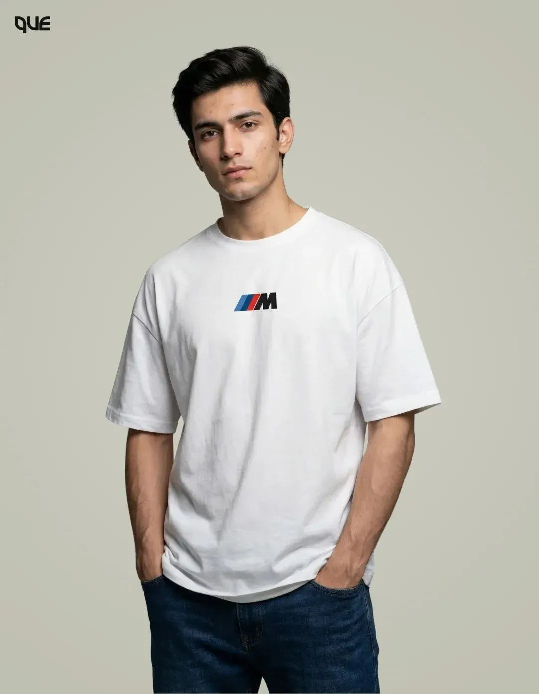 M LOGO DOWN SHOULDER T-SHIRT