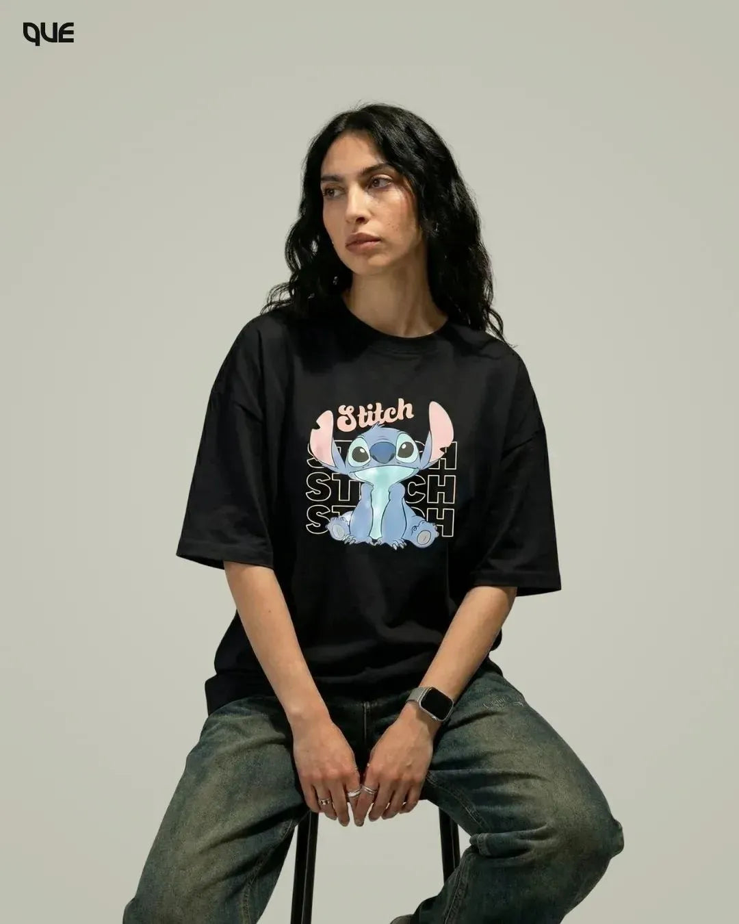 CARTOON GRAPHIC OVERSIZED T-SHIRT
