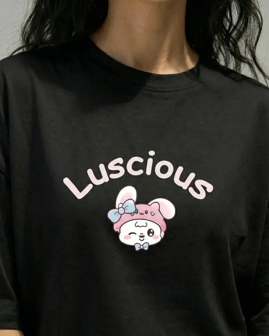 LUSCIOUS GRAPHIC OVERSIZED T-SHIRT