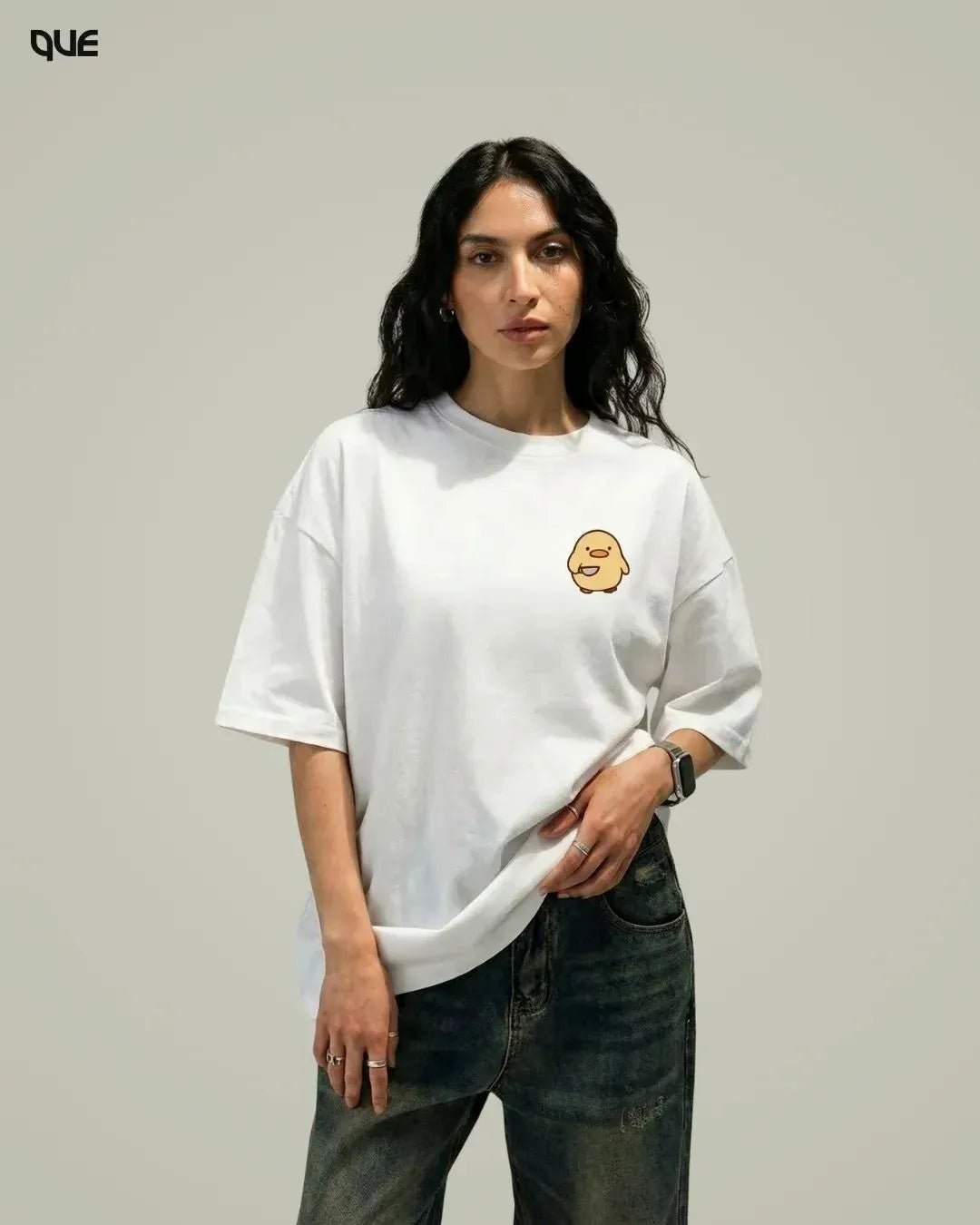 CUTE GRAPHIC OVERSIZED T-SHIRT