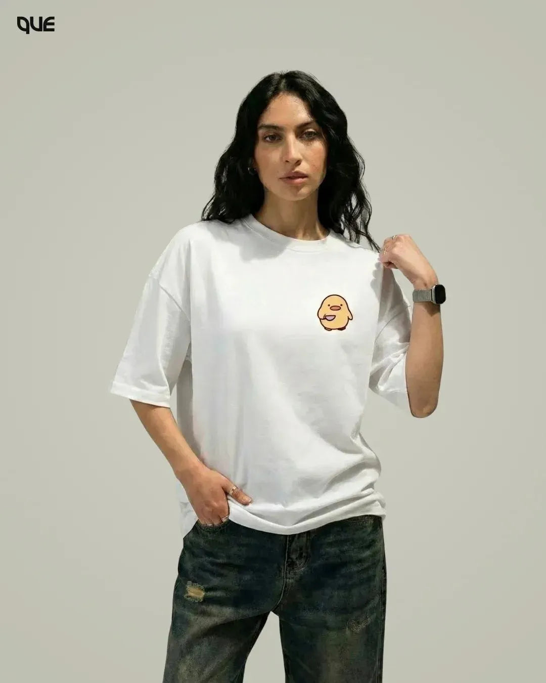 CUTE GRAPHIC OVERSIZED T-SHIRT