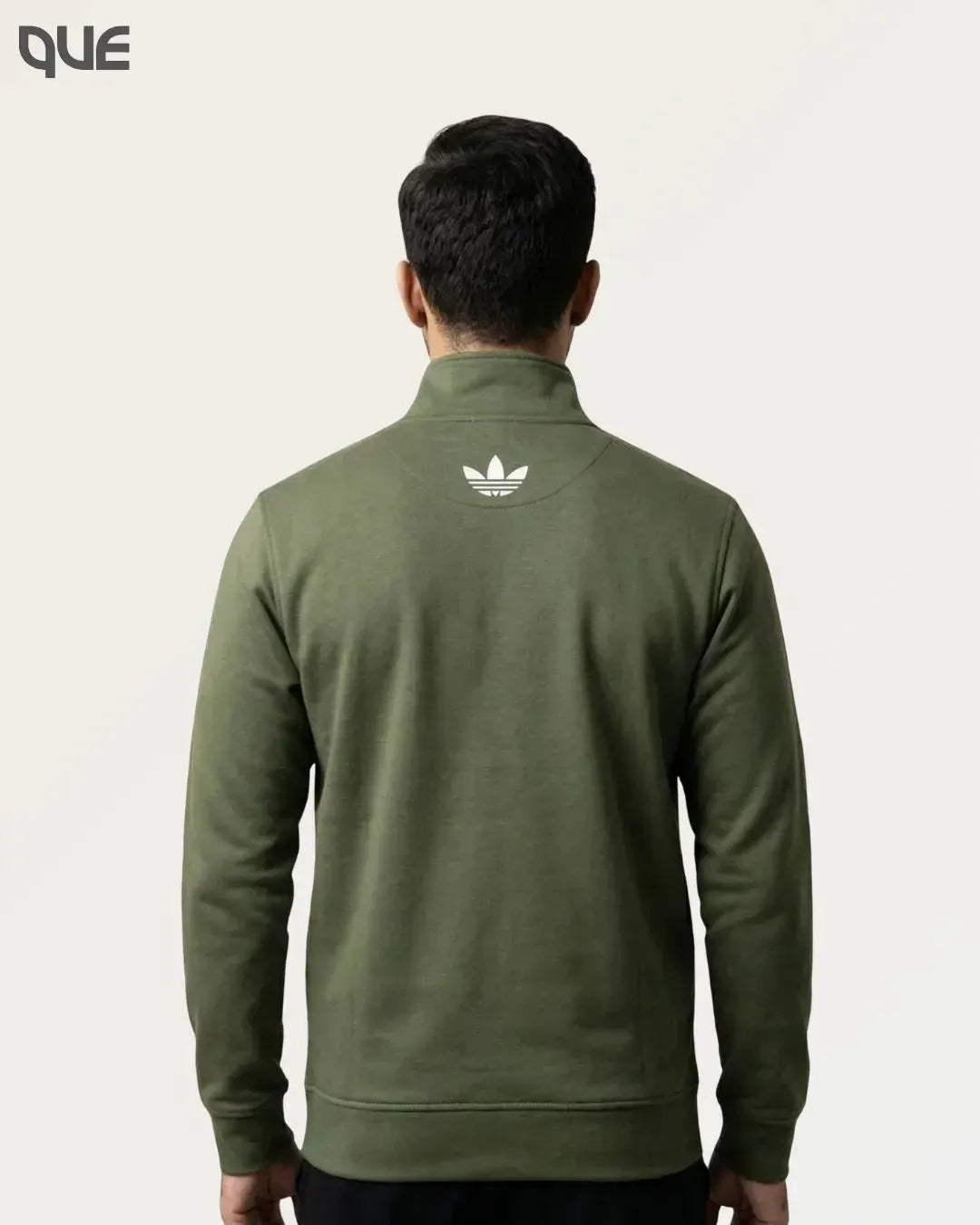 OLIVE GREEN TRAINING ZIPPER FOR MEN