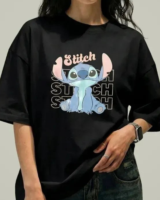 CARTOON GRAPHIC OVERSIZED T-SHIRT